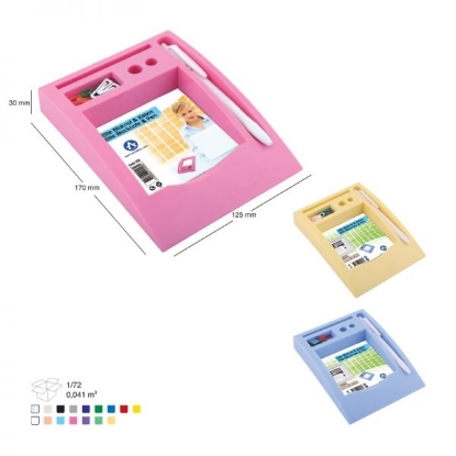 Picture of Card Holder with Paper 30 x 125 x 170 mm + Pen + Clip Pin – Ark 558