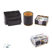 Picture of 3 Pieces Office Accessories Set (Paper + Pen Cup + Clip Box) Black - Ark 1194