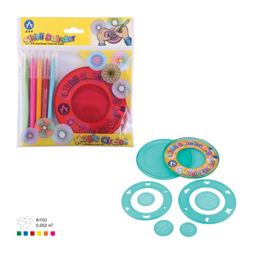 Picture of Magic Drawing Circles +5 Color Pen Model 983