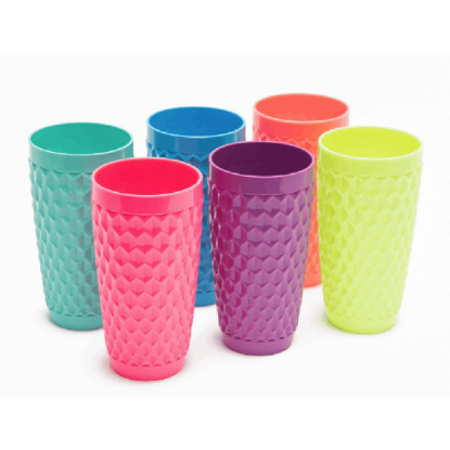 Picture of Plastic diamond  Cup 550 ml Colors - Mintra 7953 .