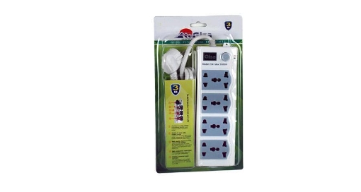 Image de BARRE D'ALIMENTATION MULTIPRISE 4 PRISES TRIPLE 4 PRISES DOUBLE - Giza AXE234