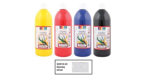 Image de Bouteille de Gouache Argent 500 ml - Sudor SD51023