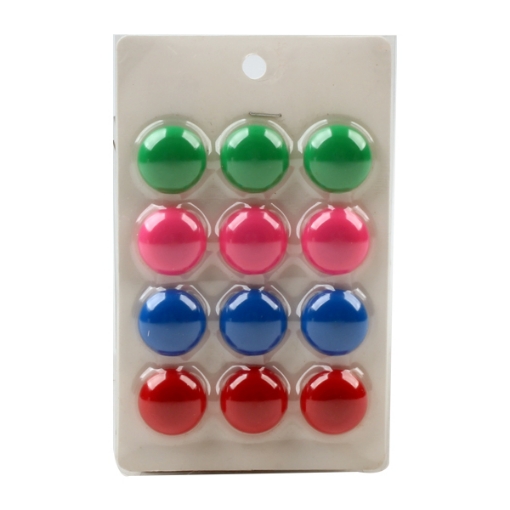 Image de Aimant rond pour tableau blanc coloré Simba XMS-D2, 2 cm, 12 pièces/carte