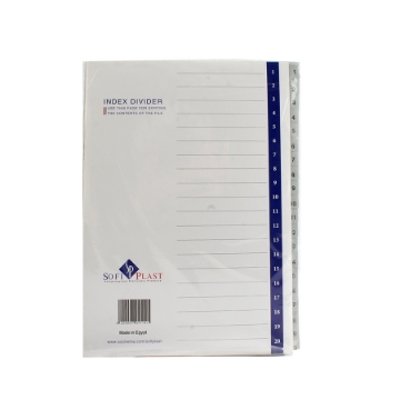 Show details for Plastic Dividers Grey Numbers 1:20 - Sofi Plast Picture of Plastic Dividers Grey Numbers 1:20 - Sofi Plast