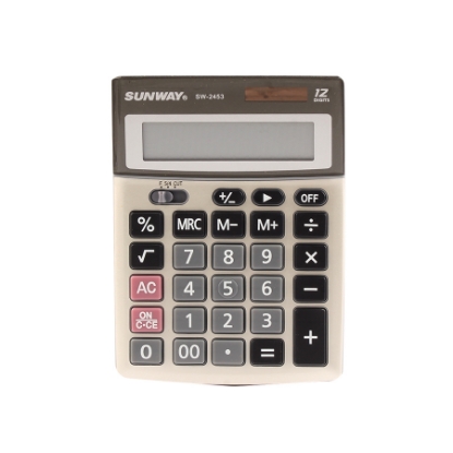 Picture of 12 Digit Digital Office Calculator - Sunway SW2453