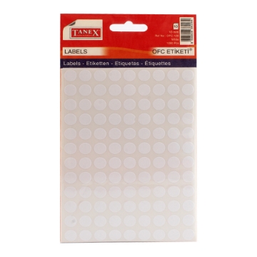 Show details for ملصقات مكتبية دائرية باللون الأبيض 10 مم 10 أوراق A5 × 108 ملصق – تانيكس OFC-128 Picture of ملصقات مكتبية دائرية باللون الأبيض 10 مم 10 أوراق A5 × 108 ملصق – تانيكس OFC-128