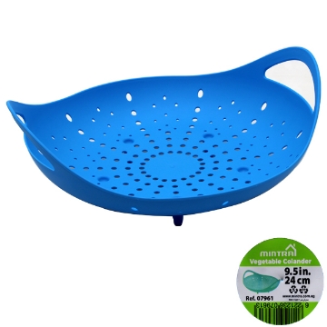 Mostrar detalles de Colador de Plástico para Verduras Azul 24 cm - Mintra 07961 Imagen de Colador de Plástico para Verduras Azul 24 cm - Mintra 07961