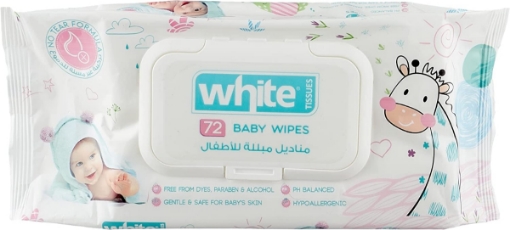 Picture of Wipes For Kids 72 Wipes - White