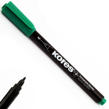Zeige Details für Markerstift - feine Spitze grün Kores Modell 22105 Bild von Markerstift - feine Spitze grün Kores Modell 22105
