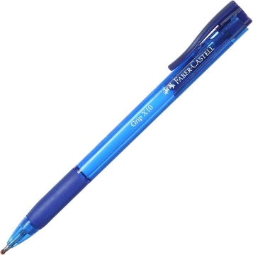 Zeige Details für Klick-Kugelschreiber Blau Malaysia - Faber-Castell Grip X10 Bild von Klick-Kugelschreiber Blau Malaysia - Faber-Castell Grip X10