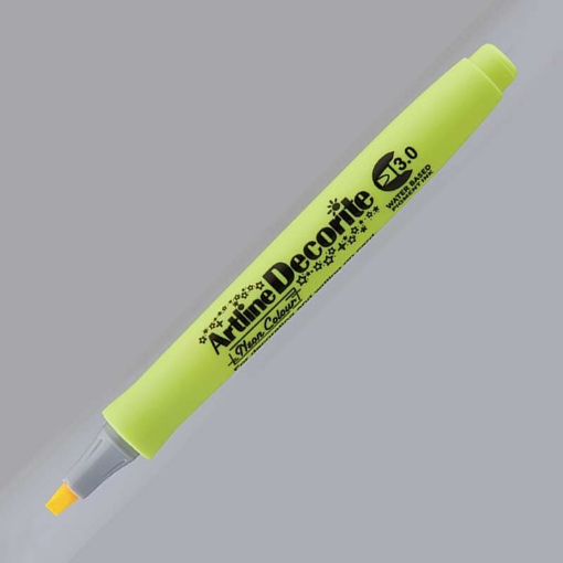 Image de Stylo Marqueur Décoratif Néon Jaune à Base d'Eau - Art Line EDFN3