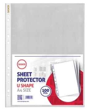 Zeige Details für Papierhalter 40 Mikron Transparent Farbe A4 U-Form - Sasco Bild von Papierhalter 40 Mikron Transparent Farbe A4 U-Form - Sasco