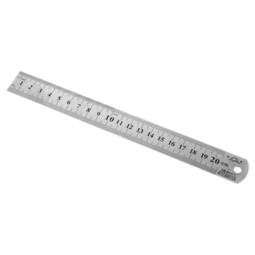 Show details for Metal Ruler 20 cm Picture of Metal Ruler 20 cm