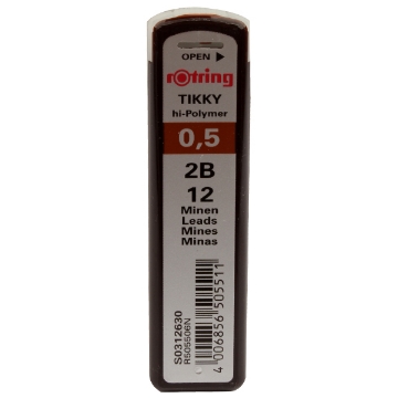 Show details for 2B Mechanical Pencil Leads\ 12 0.5 mm – Rotring  Picture of 2B Mechanical Pencil Leads\ 12 0.5 mm – Rotring