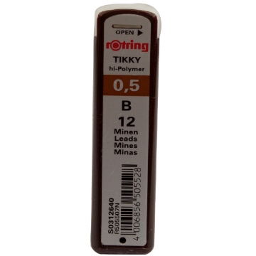 Show details for B Mechanical Pencil Leads 0.5 mm – Rotring  Picture of B Mechanical Pencil Leads 0.5 mm – Rotring