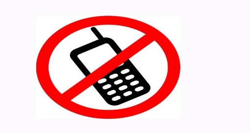 Picture of Instructions sticker Metal "Don't use the phone"