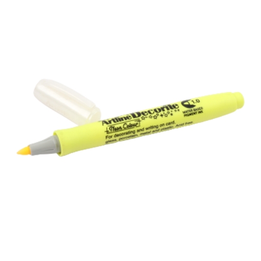 Image de Stylo Marqueur Décoratif Néon Jaune - Art Line EDFN1