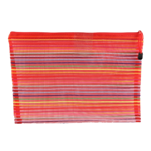 Picture of Red Striped Zipper Smash Case-A4 Simba QCD.