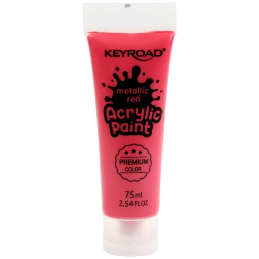 Picture of  Acrylic Paint Metallic Red 75 ml Keyroad KR972208