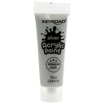 Zeige Details für Acrylfarbe Silber 75 ml Keyroad Modell KR972212 Bild von Acrylfarbe Silber 75 ml Keyroad Modell KR972212