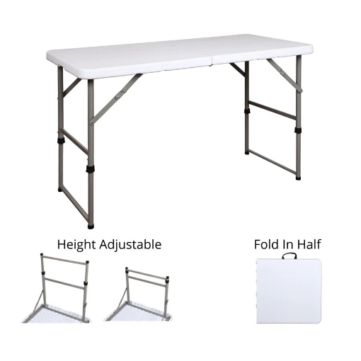 Picture of Rectangular table 122 cm White 9889