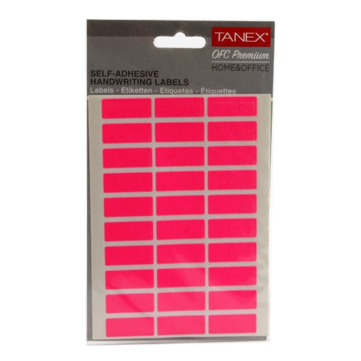 Picture of Pink Office Labels 5 Sheets 17x12 mm 30 Labels/A5 - Tanex OFC-107