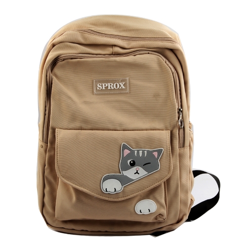 Picture of SCHOOL BACK BAG SPROX 3 ZIPPERS MICROFIBER MODEL D8055