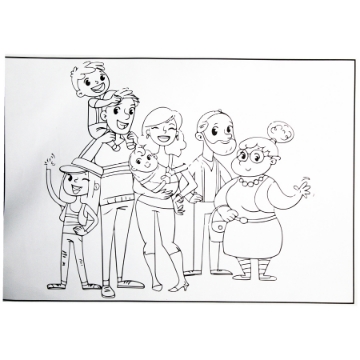 Show details for Mandela Coloring Board 35 x 50 cm - pristol Picture of Mandela Coloring Board 35 x 50 cm - pristol