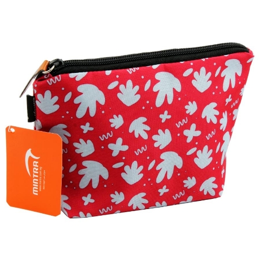 Picture of Multipurpose Pencil Case 6 x 15 x 21.5 cm Red Printed sky leaves – Mintra 09476