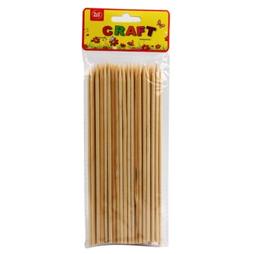 Show details for Round wooden sticks, 20 cm, 4 mm, pack of 48 pieces – Simba, Model Z-006 Picture of Round wooden sticks, 20 cm, 4 mm, pack of 48 pieces – Simba, Model Z-006