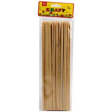 Show details for Round wooden sticks 30 cm, 4 mm, pack of 48 pieces - Simba model Z-008 Picture of Round wooden sticks 30 cm, 4 mm, pack of 48 pieces - Simba model Z-008