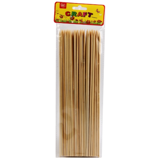 Imagen de Palitos de madera redondos de 30 cm, 4 mm, paquete de 48 piezas - Simba modelo Z-008