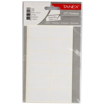 显示明细 白色办公标签 10张 每张12个 40x23mm A5 - Tanex OFC-117 图片 白色办公标签 10张 每张12个 40x23mm A5 - Tanex OFC-117