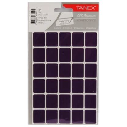 Picture of Handwriting label purple 5 Sheets A5 Tanex MODEL OFC-111