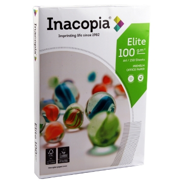 Zeige Details für Kopierpapier Packung 250 Blatt A4 100 g - Inacopia Elite Bild von Kopierpapier Packung 250 Blatt A4 100 g - Inacopia Elite