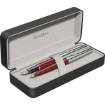 Picture of SCRIKSS METROPOLIS FOUNTAIN PEN + BALL PEN SET 78 BURGENDY IN PREMIUM BOX MODEL 55769