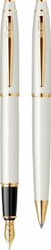 Zeige Details für Set aus 2 weißen * goldenen Stiften + Tinte + 3 Tintenpatronen – SCRIKSS NOBLE – 35 Nr. 76146 Bild von Set aus 2 weißen * goldenen Stiften + Tinte + 3 Tintenpatronen – SCRIKSS NOBLE – 35 Nr. 76146