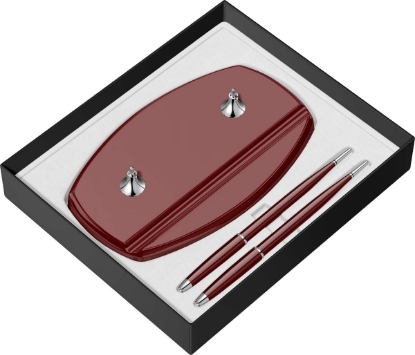 Picture of  Desk Organizer,Scrikss  , (2 ink pen) , Acrylic , Burgundy ,No. 50948