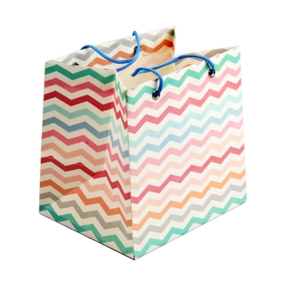 Picture of Cardboard Gift Bag, Multicolor, 16.2 x 16.7 cm