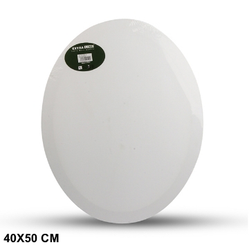 Show details for White Oval Natural Cotton Chassis 380 g 40x50 cm - Extra Line Picture of White Oval Natural Cotton Chassis 380 g 40x50 cm - Extra Line