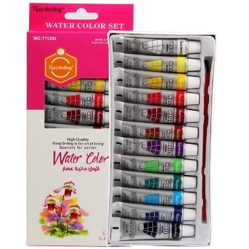 Zeige Details für Aquarellfarben, 12-ml-Tuben, 12 Farben – Keep Smiling Modell 7112W Bild von Aquarellfarben, 12-ml-Tuben, 12 Farben – Keep Smiling Modell 7112W