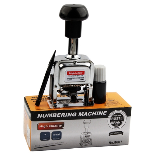 Picture of 7-Digit English Numbering Stamp – Bright Office Model 8607E