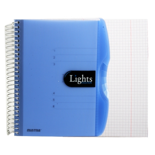 Image de Cahier de Mathématiques A5 Relié par Fil 150 Feuilles, 5 Intercalaires - Mintra