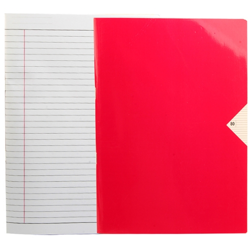 Picture of Italian Stapled Lined Notebook, 80 Sheets A4 Colors