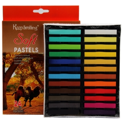 Picture of "Maayergy HS-52_HS-3024 E-58 Set Of 24 Pieces Of Soft Pastel Pencil Colours With Durable Material, Suitable For School And Home"