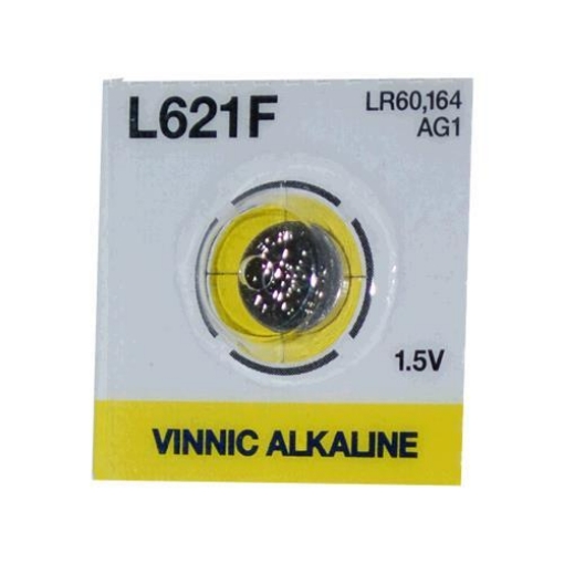 Imagen de Pila redonda de 1.5 v 2.15 x 6.8 mm LR60 - Vinnic Alcalina L621F