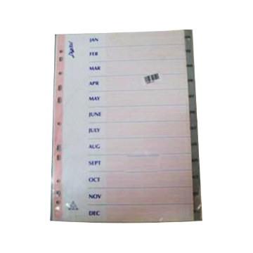 Show details for Dividers Months of the Year Digital plastic with a gray tape Picture of Dividers Months of the Year Digital plastic with a gray tape