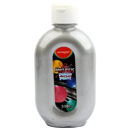 Picture of Poster Colors Bottle Metallic silver 300 ml Keyroad Model KR972111