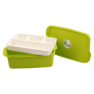 Zeige Details für Lunchbox Kunststoff 2 Liter Blume Bild von Lunchbox Kunststoff 2 Liter Blume