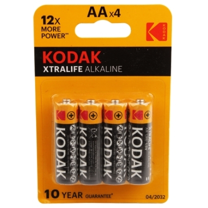 Picture of 4Heavy Duty Extra Life Alkaline Batteries AA - Kodak 